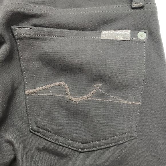 7 For All Mankind 7FAM Jeans Womens 26 Dark Brown Gwenevere Ankle Skinny Stretch - Picture 3 of 12